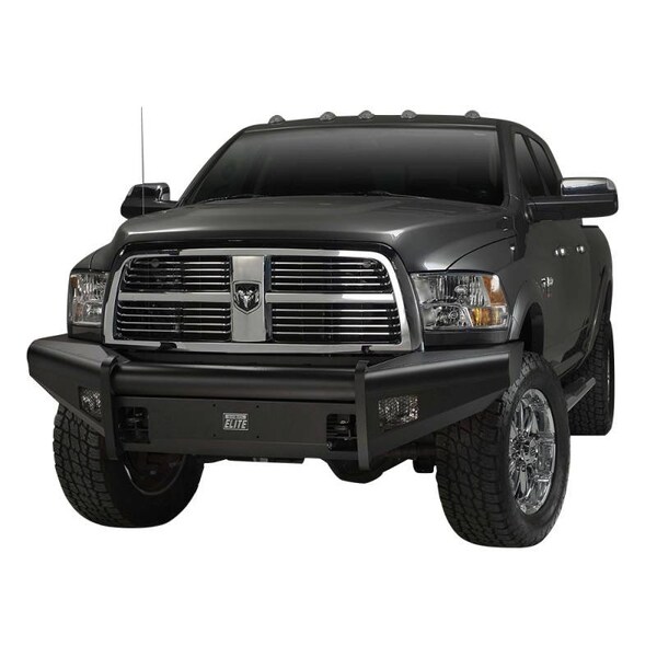 Fab Fours 19-C RAM 2500/3500 NEW BODY STYLE BLACK STEEL ELITE FRONT BUMPER W/NO GUARD DR19-Q4461-1 - main